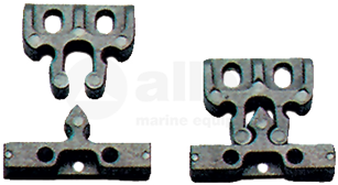 Kunststof Kast- / Deursluiting, Zwart.