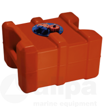 Brandstoftank kunstof 40 liter met flensplaat en handvatten.