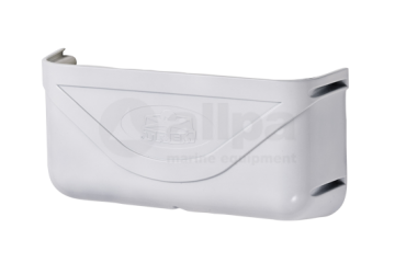 Kunststof Opbervak, Wit, afm. 370x185x100mm.