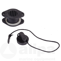 Lensstop met doorvoer voor Rubberboot.