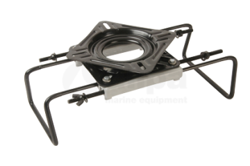 RVS verstelbare bootstoelklem met draaiplaeau.