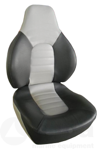 Klapstoel model Fish Pro, Zwart/Grijs.