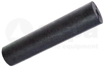 Zijrol, 286x64mm. Gatmaat 16mm (gegoten rubber).