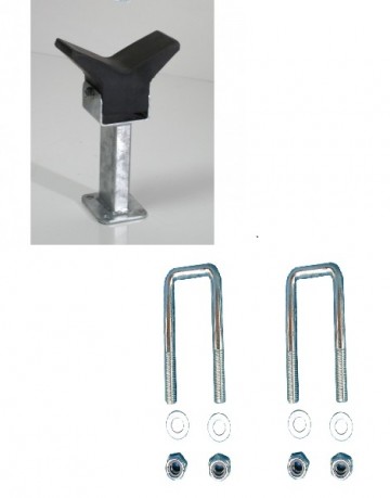 boeg vanger met stang, vangmuil en stroppen