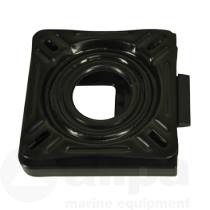 Afneembaar gelakt stalen draaiplateau ( 360º ) zonder Lock, Zwart.