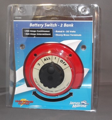 Accu schakelaar geschikt voor 2 accu's.