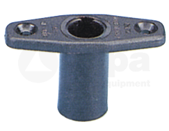 Kunststof Dolpot Recht, Ø17mm, Zwart.