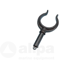 Kunststof Roeidol, Ø56mm, Zwart.