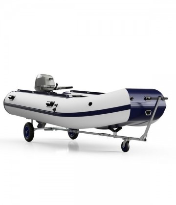 Opvouwbare handtrailer voor rubberboten 1